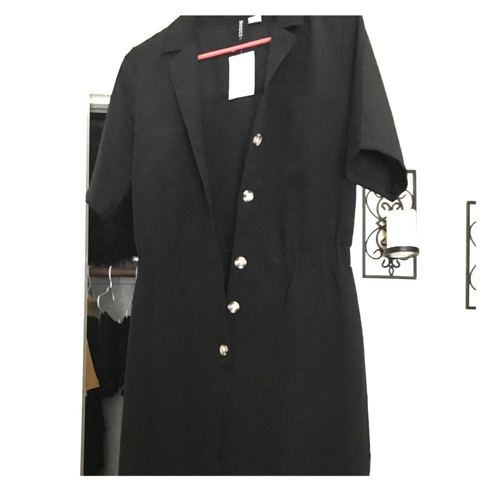 H&M DRESSY BLACK JUMPSUIT
